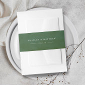 Green Waterverf Wedding Uitnodigingen Wikkel