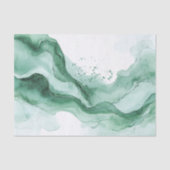 Green Wave Abstract Birthday Tissuepapier (Voorkant)