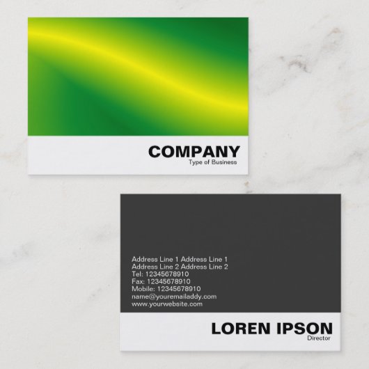 Green Wave Abstract Visitekaartje (Voorkant / Achterkant)