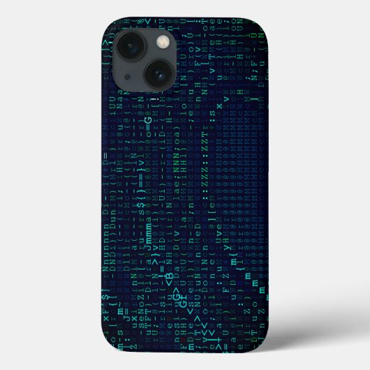 Green Wave Digital Abstract Case-Mate iPhone Case (Achterkant)