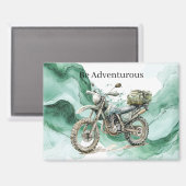 Green Wave Motorcycle Be Adventurous Magneet (Voorkant / Achterkant)