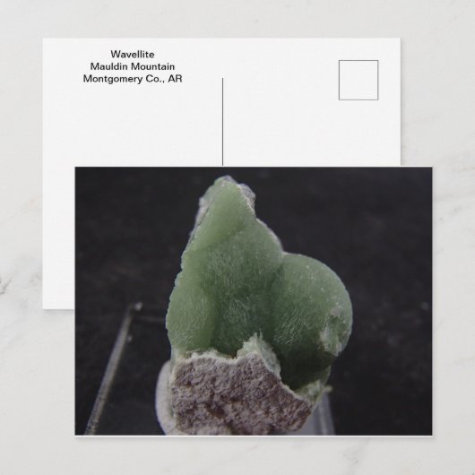 Green Wavellite Post Card Briefkaart (Voorkant / Achterkant)