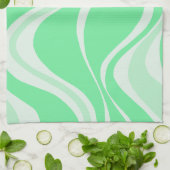 Green Waves keukenhanddoek (Gevouwen)