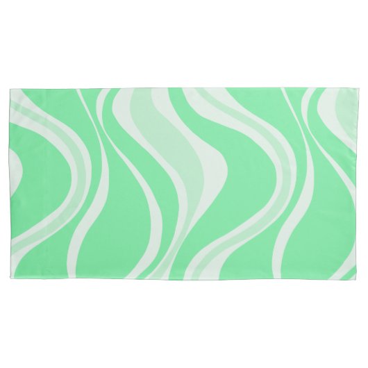 Green Waves-Kussensloop Kussensloop (Voorkant-Links)