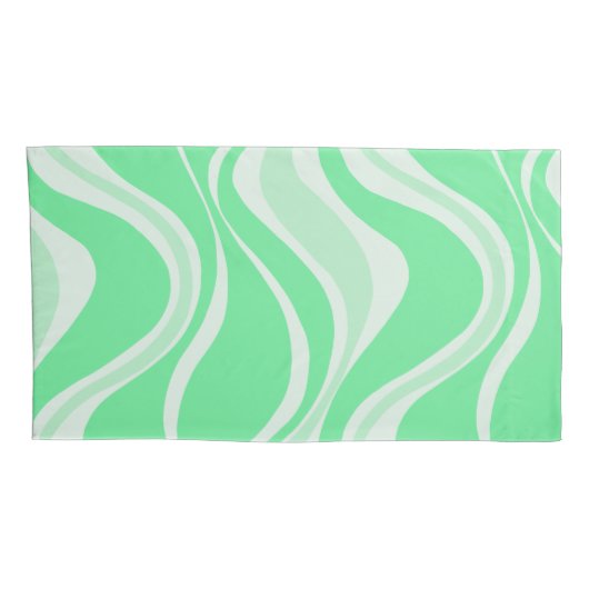 Green Waves-Kussensloop Kussensloop (Achterkant-Rechts)