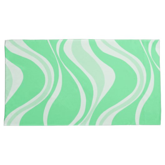 Green Waves-Kussensloop Kussensloop (Voorkant-Rechts)