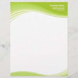 Green Waves letterhead Custom Briefhoofd
