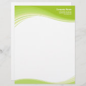 Green Waves letterhead Custom Briefhoofd (Voorkant / Achterkant)