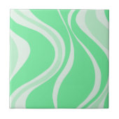 Green Waves Tile Tegeltje (Voorkant)