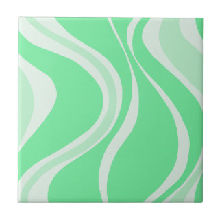 Green Waves Tile Tegeltje