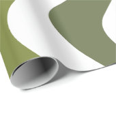 Green Wavy Stripes Cadeaupapier (Rol Hoek)