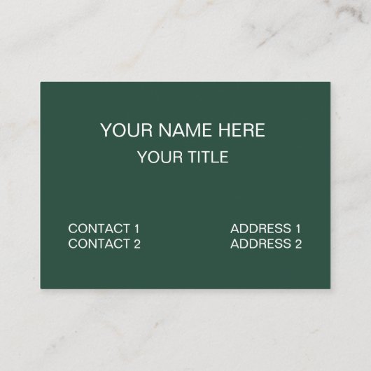 Green Wavy Stripes Visitekaartje (Achterkant)