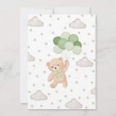 Green We kunnen Baby shower afwachten Kaart (Achterkant)