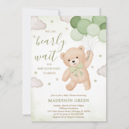 Green We kunnen Baby shower afwachten Kaart