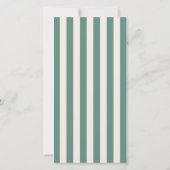 Green Wedding Ceremony or Reception Welcome Bedankkaart (Achterkant)