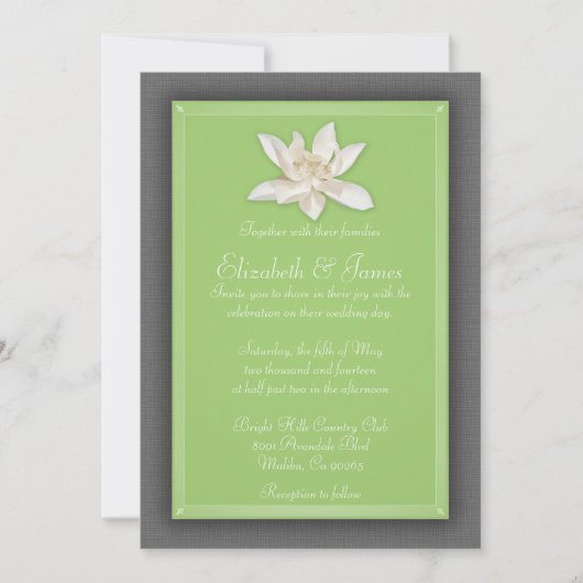 Green Wedding Invitations Kaart (Voorkant)