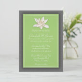 Green Wedding Invitations Kaart (Staand voorkant)