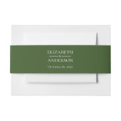 Green Wedding Uitnodigingen Wikkel (Voorkant Voorbeeld)