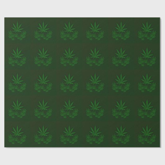 Green Weed Cadeaupapier (Vlak)