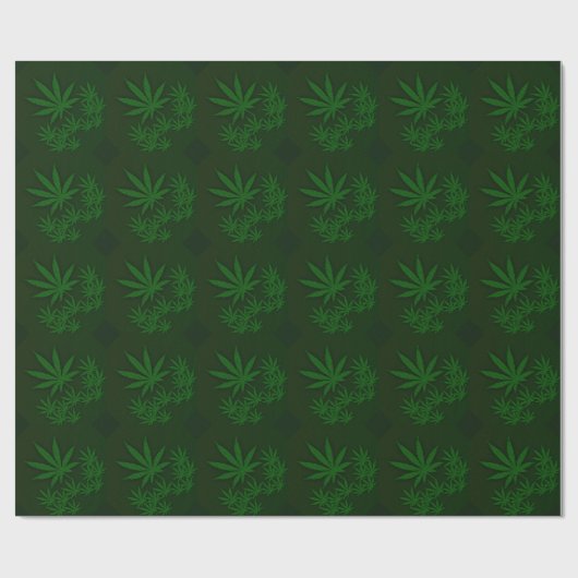 Green Weed Cadeaupapier (Vlak)