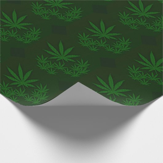Green Weed Cadeaupapier (Hoek)