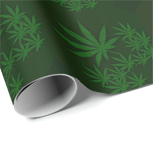 Green Weed Cadeaupapier (Rol Hoek)