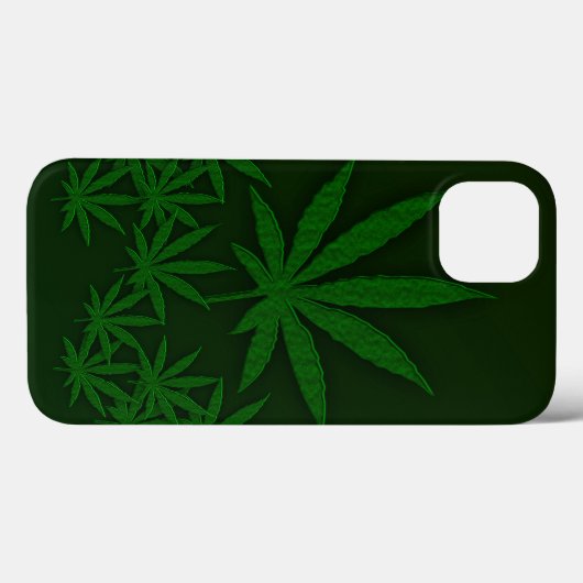 Green Weed Case-Mate iPhone Case (Achterkant (horizontaal))