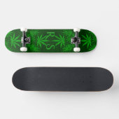 Green Weed Monogramed Persoonlijk Skateboard (Horizontaal)