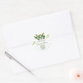 Green Weenies & Tinis Grappig Martini Verjaardagsf Ronde Sticker (Envelop)
