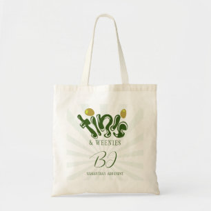 Green Weenies & Tinis Martini vrijgezellenfeest Tote Bag