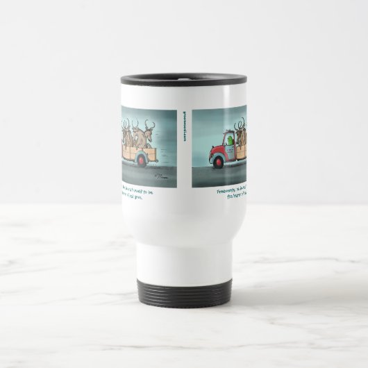 Green Weenii "Bad Gnus" Travel Mug Reisbeker (Center)