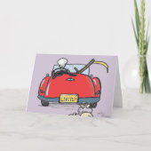 Green Weenii "Dood neemt vakantie" Get-Well Kaart (Voorkant)