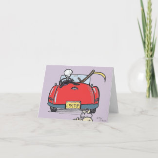 Green Weenii "Dood neemt vakantie" Opmerking Kaart