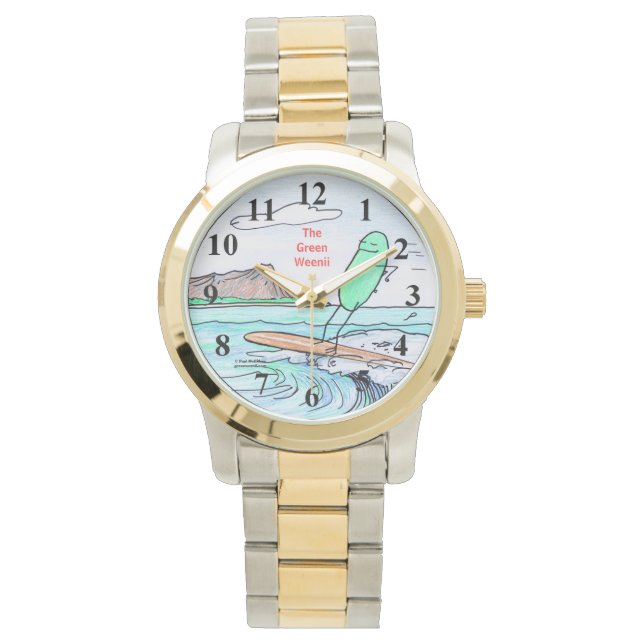 Green Weenii "Green Hawaii" Wristwatch Horloge (Voorkant)