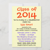 Green Weenii: "Ik heb het gemaakt!" Afstuderen Uit Kaart (Achterkant)