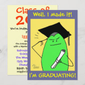 Green Weenii: "Ik heb het gemaakt!" Afstuderen Uit Kaart (Voorkant / Achterkant)