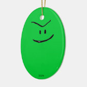 Green Weenii-kerstversiering Keramisch Ornament (Links)