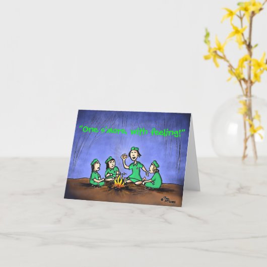 Green Weenii "One's more" Opmerking Kaart (Gele Bloem)