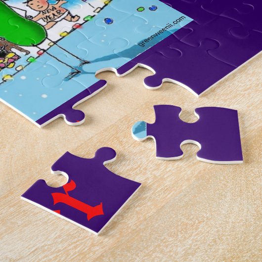 Green Weenii "Seizoensstoornis" Jigzaag Puzzle Legpuzzel (Zijkant)