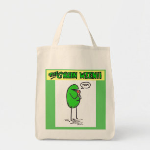 Green Weenii "Yum" Grocery Bag Tote Bag
