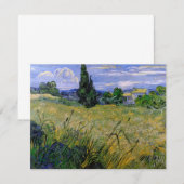 Green Wheat Field met Cypress van Vincent van Gogh (Voorkant / Achterkant)