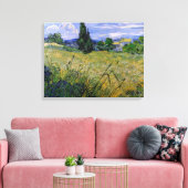 Green Wheat Field met Cypress van Vincent van Gogh Canvas Afdruk (Insitu (Woonkamer))