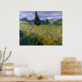 Green Wheat Field met Cypress van Vincent van Gogh Poster (Keuken)