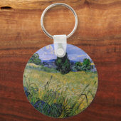 Green Wheat Field met Cypress van Vincent van Gogh Sleutelhanger (Voorkant)