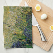 Green Wheat Field met Cypress van Vincent van Gogh Theedoek (Quarter Fold)