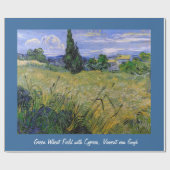 Green Wheat Field met Cypress, Vincent van Gogh. Cadeaupapier (Vlak)