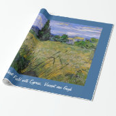 Green Wheat Field met Cypress, Vincent van Gogh. Cadeaupapier (Uitgerold)