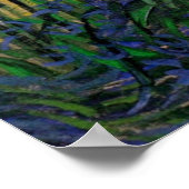 Green Wheat Field met Cypress - Vincent van Gogh Poster (Hoek)