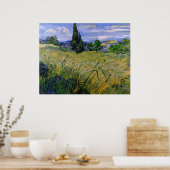 Green Wheat Field met Cypress - Vincent van Gogh Poster (Keuken)