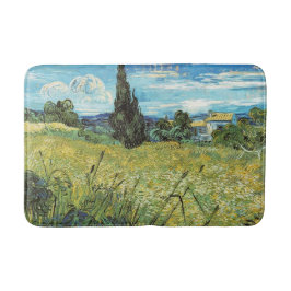 Green Wheat Field Vincent van Gogh Badmat